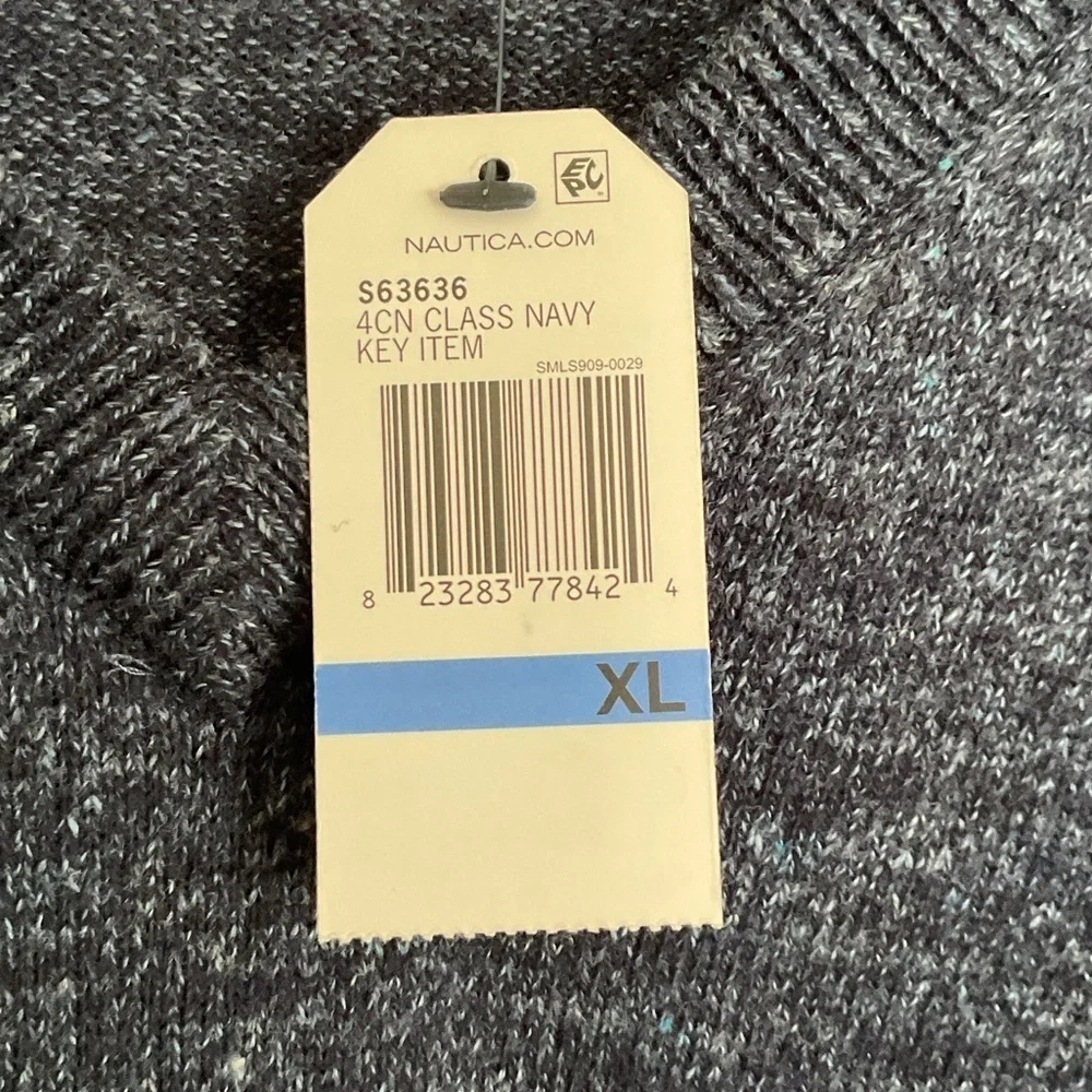 Nautica Men's Navy Sweater V-neck size XL